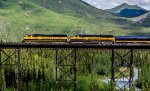 Across Riley's Creek Trestle in Denali National Park